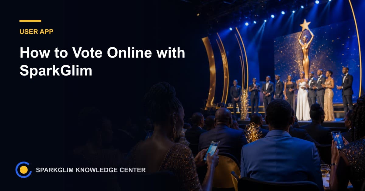 How to Vote Online with SparkGlim
