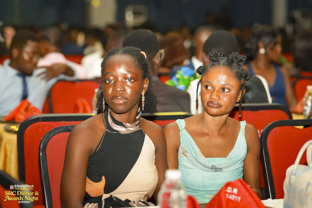 Friends seated together at the dinner