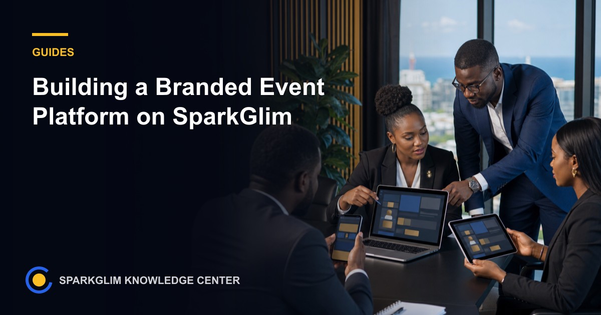 Building a Branded Event Platform on SparkGlim
