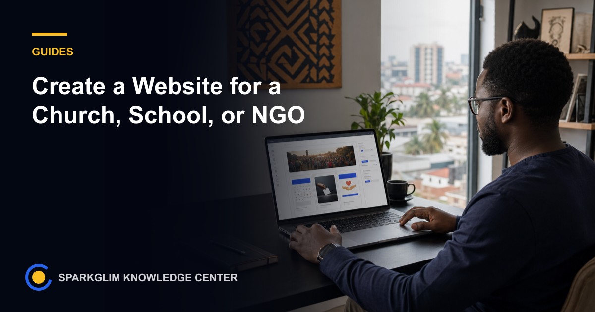 Create a Website for a Church, School, or NGO