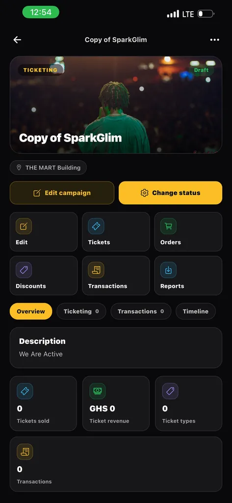 How to Manage SparkGlim Campaigns from Your Phone supporting SparkGlim product view 2